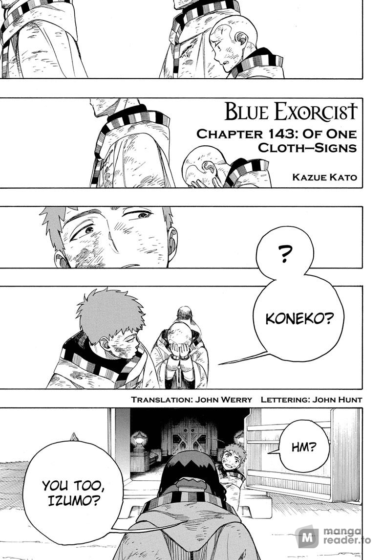 Blue Exorcist, Chapter 143 image 01