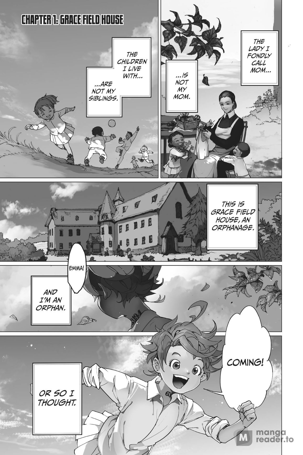 The Promised Neverland, Chapter 1 image 01