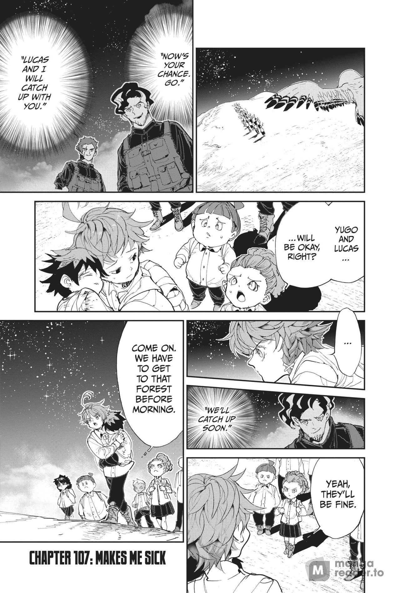 The Promised Neverland, Chapter 107 image 01