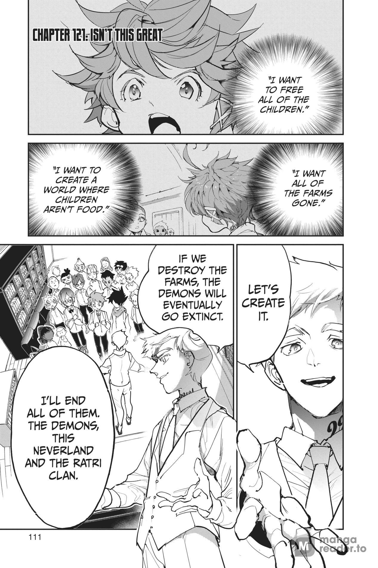 The Promised Neverland, Chapter 121 image 01