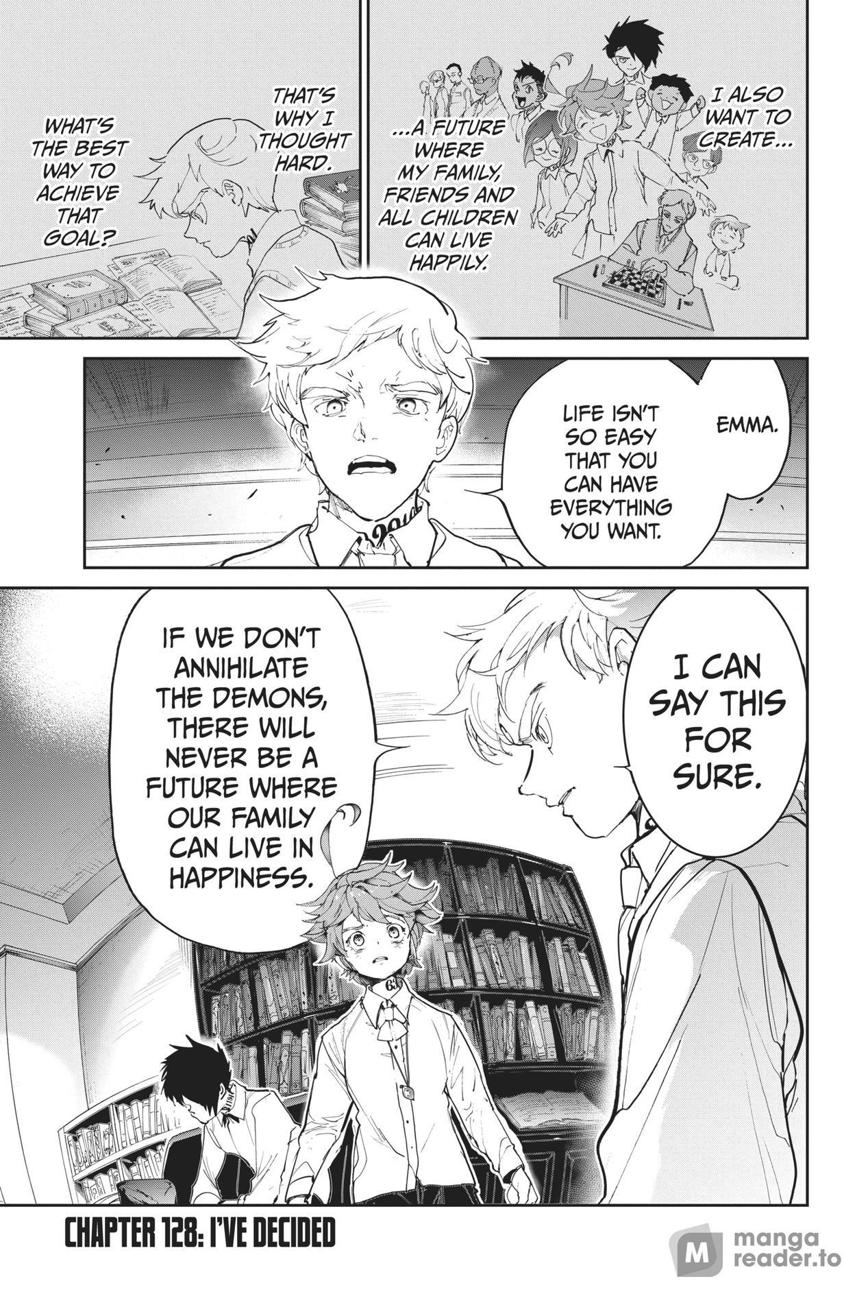 The Promised Neverland, Chapter 128 image 01